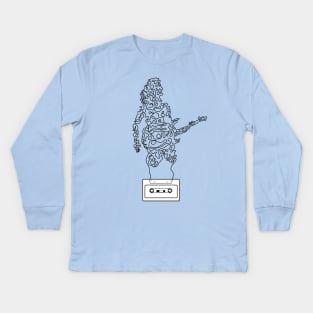 Guitar player Kids Long Sleeve T-Shirt